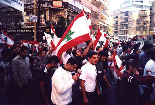 Beirut demonstration against Syrian occupation